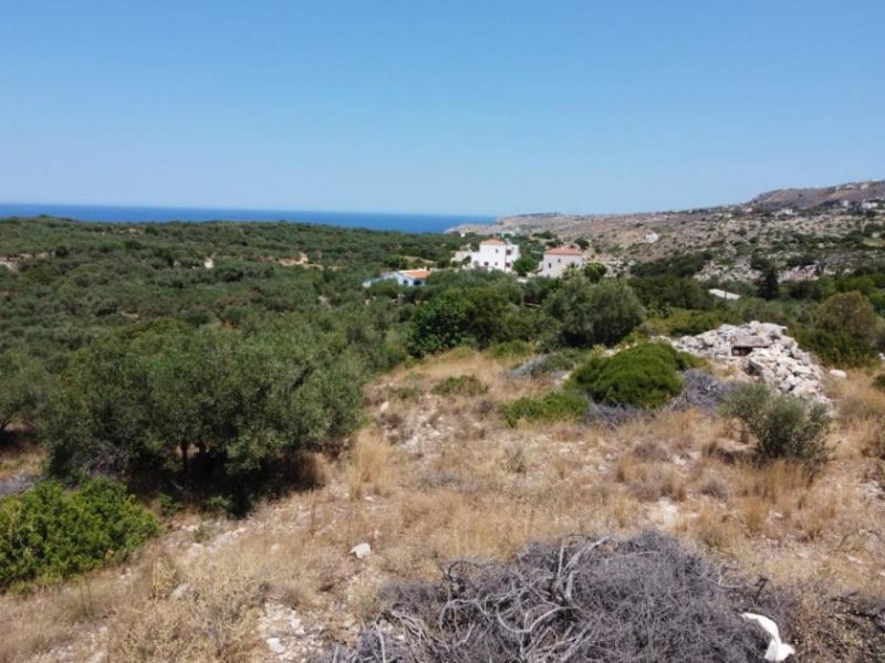 Plaka bei Chania Kreta, Plaka Chania: Erstklassiges Grundstück mit Panoramablick zu verkaufen Grundstück kaufen